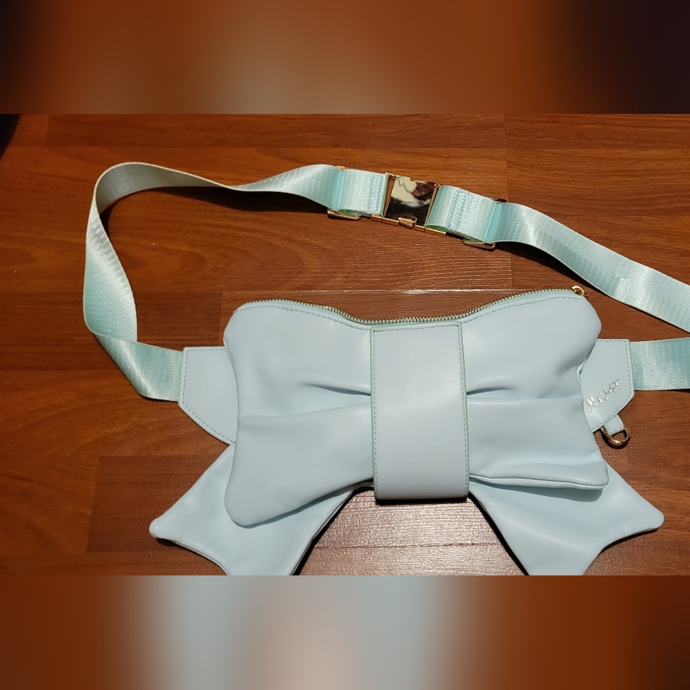 My Violet Mint Bow Fanny Pack